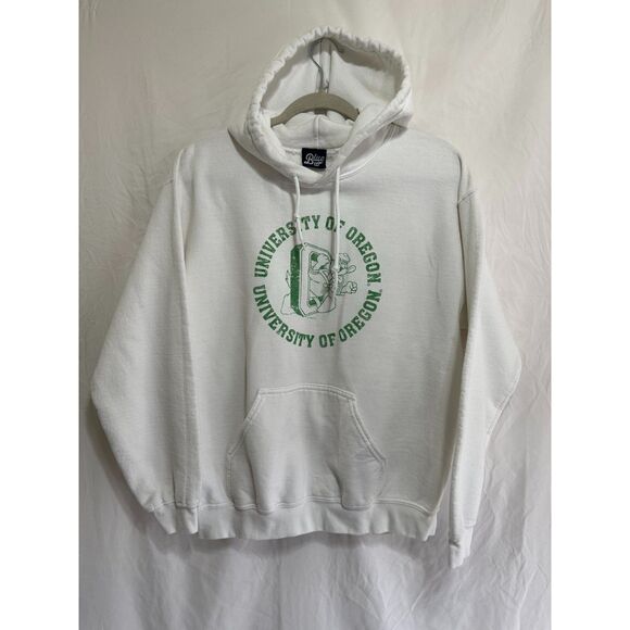 University of Oregon Ducks Blue 84 White Pullover Hoodie Size M Activewear - Picture 1 of 4